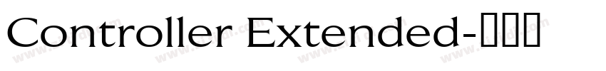 Controller Extended字体转换